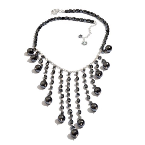 Hematite and Sterling Silver Necklace - Picture 4 of 9